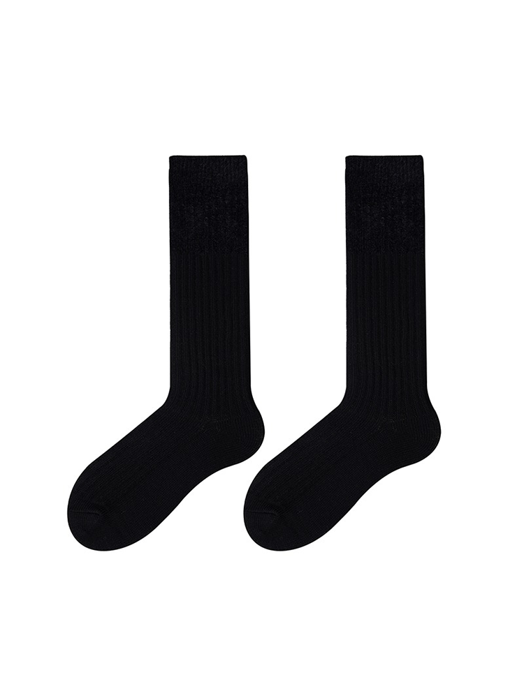 Stripe Furryy Soft Tight Knee High Women's Socks - Yangma