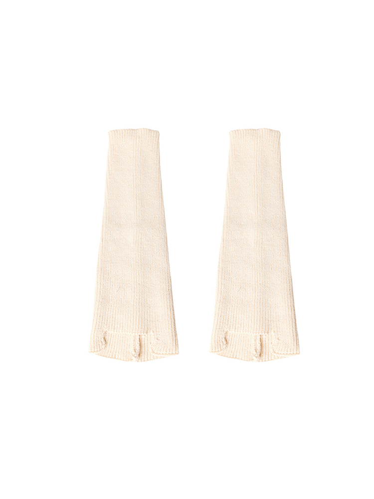 Retro Preppy Chic Ballet Leg Warmers Ribbed Knitted Socks - Yangma