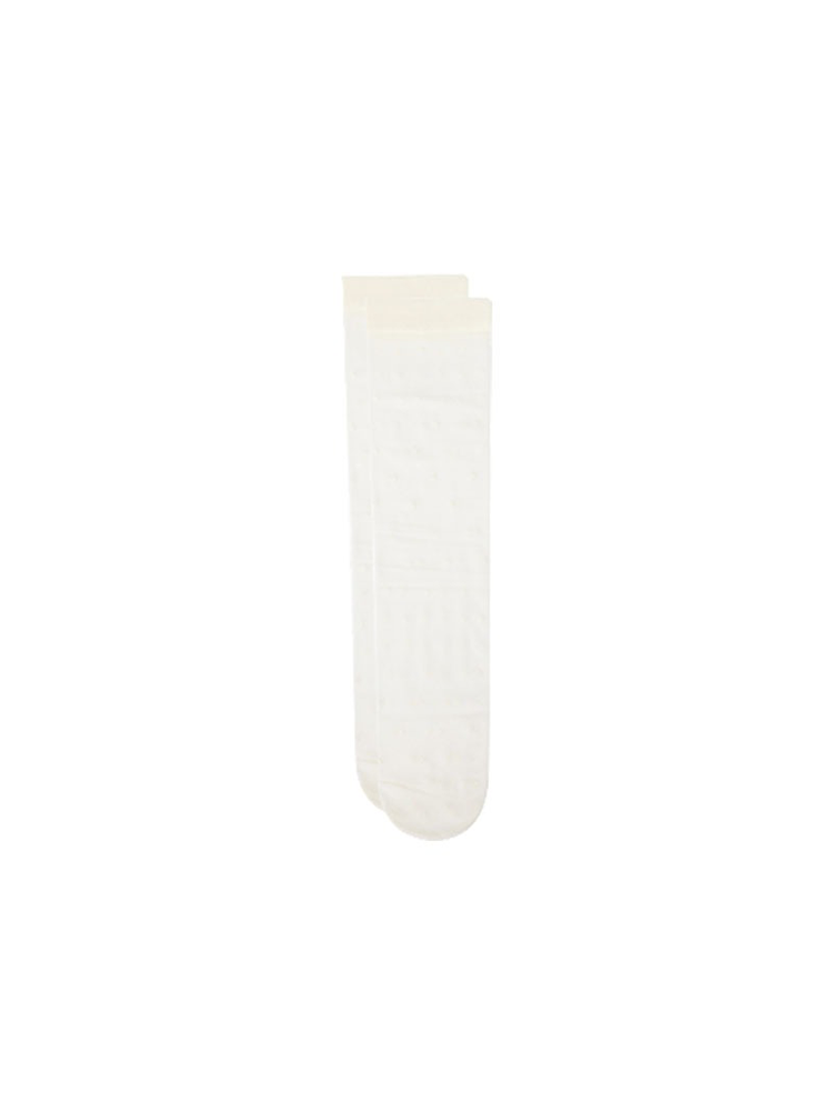 Sheer Knee High Stocking for Women Lady Spot Nylon Trouser Socks - Yangma