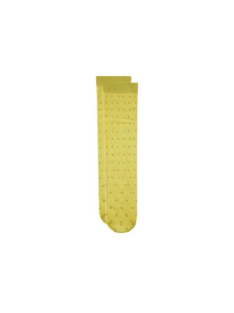 Sheer Knee High Stocking for Women Lady Spot Nylon Trouser Socks - Yangma