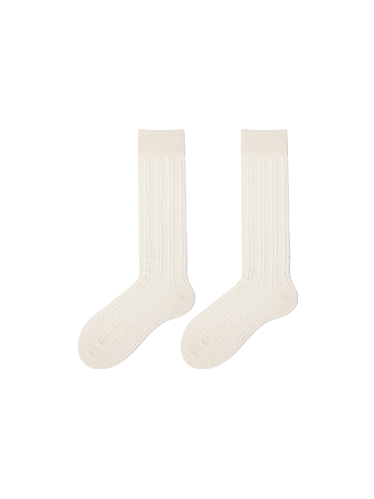 Women's Cable Knit Thigh High Boot Socks Extra Long Winter Stockings Leg Warmers - Yangma