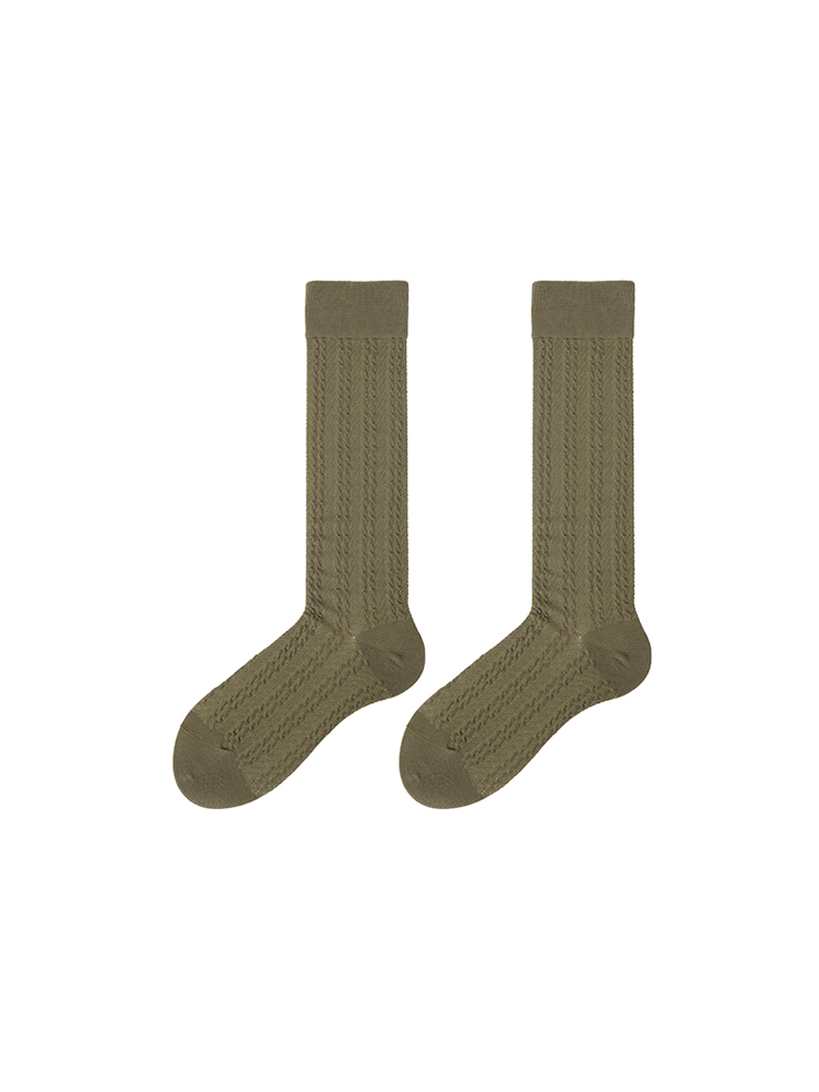 Women's Cable Knit Thigh High Boot Socks Extra Long Winter Stockings Leg Warmers - Yangma