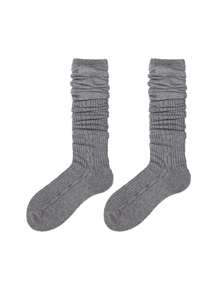 Women's Bamboo Thigh Knee High Socks Boot Stocking Knit - Yangma