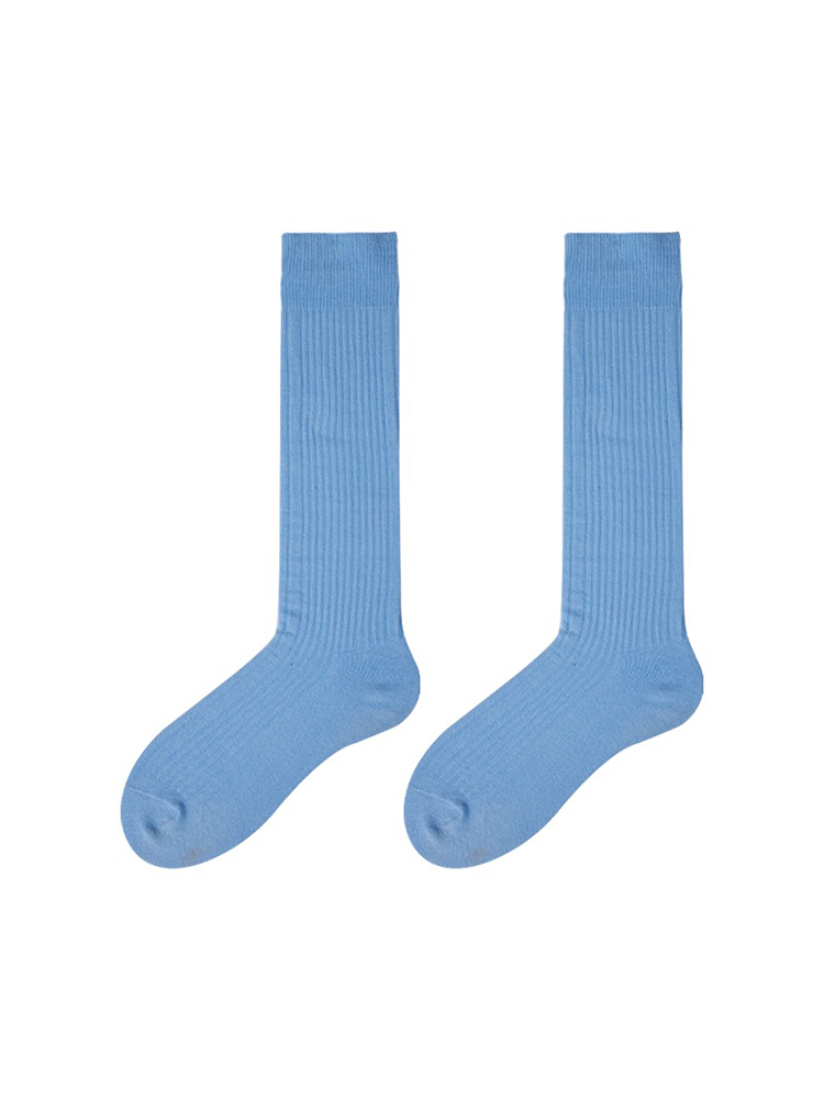 Women Cotton Knee High Socks Comfort Seam Long Dress Lightweight - Yangma