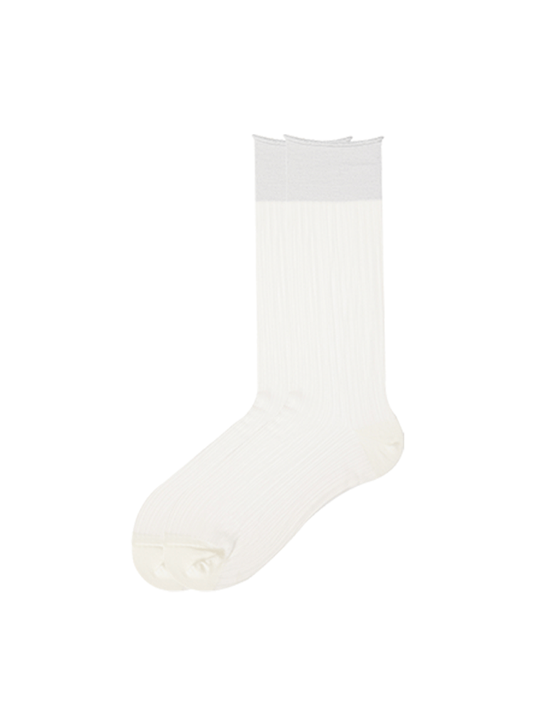 Raffle Socks Glitter Stripe Mid-Length Mesh Ankle for Women - Yangma