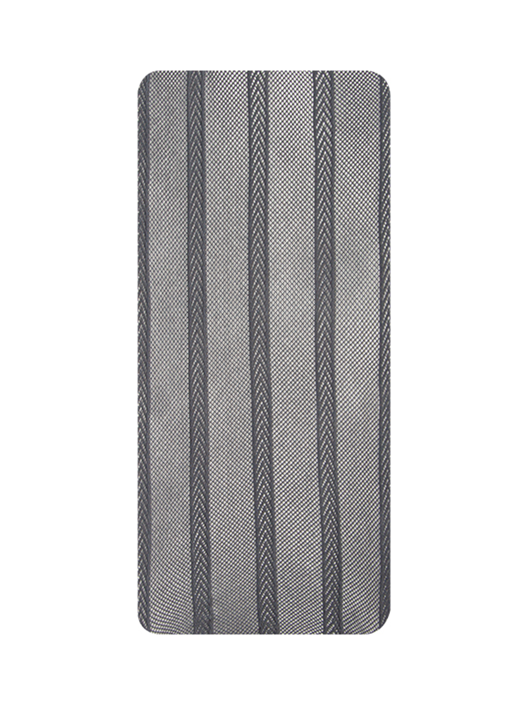 Sheer Lace Pantyhose with Vertical Striped Fishnet Design - Yangma