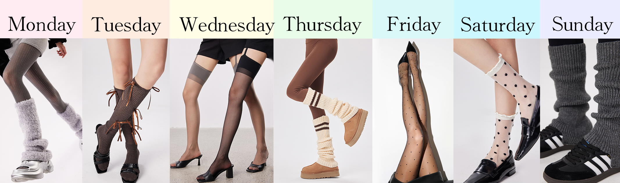 🧦 Week of Sock Looks by YANGMA