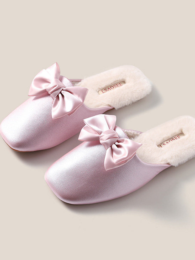 Cotton Plush House Slippers Winter Indoor Non Slip Warm