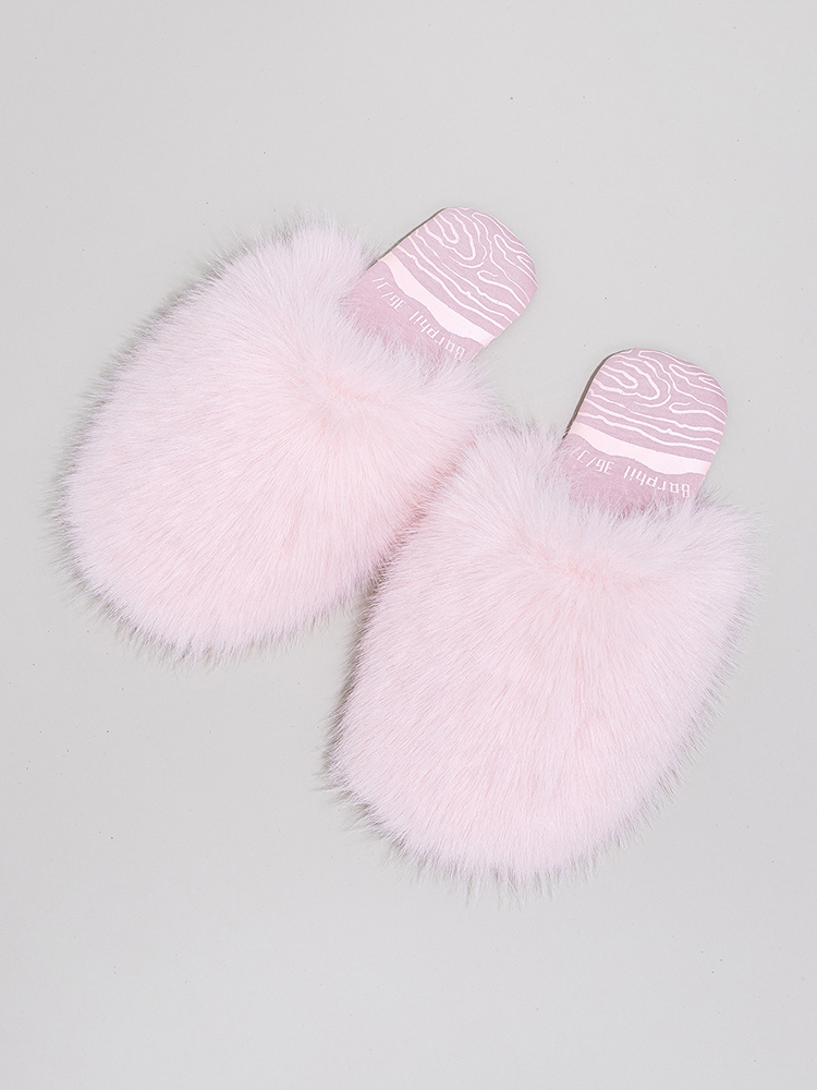 Winter Plush Non Slip Soft Sole Closed-Toe House Slippers