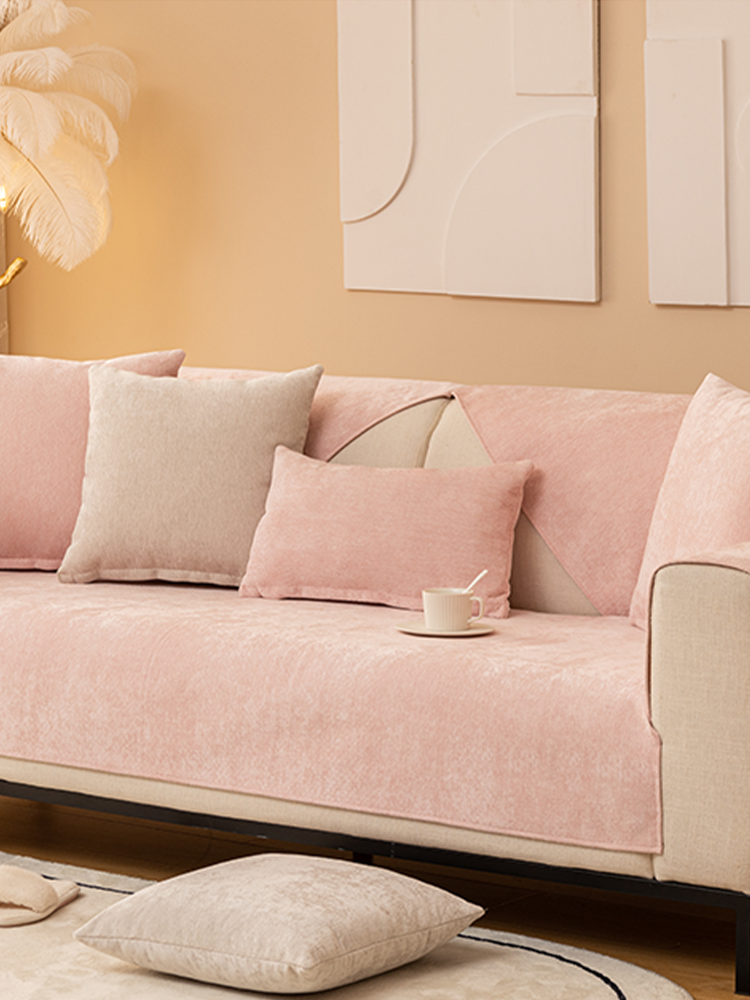 Non Slip Simple Cute Sofa Cover All Season