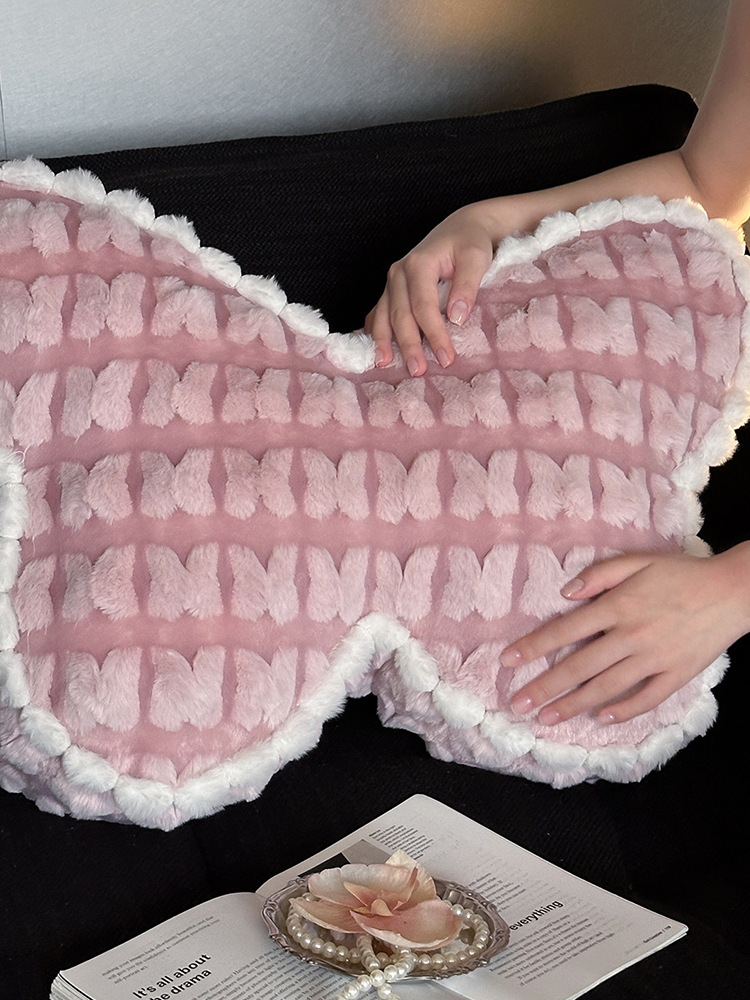 Winter Luxury Butterfly Decorative Throw Pillow