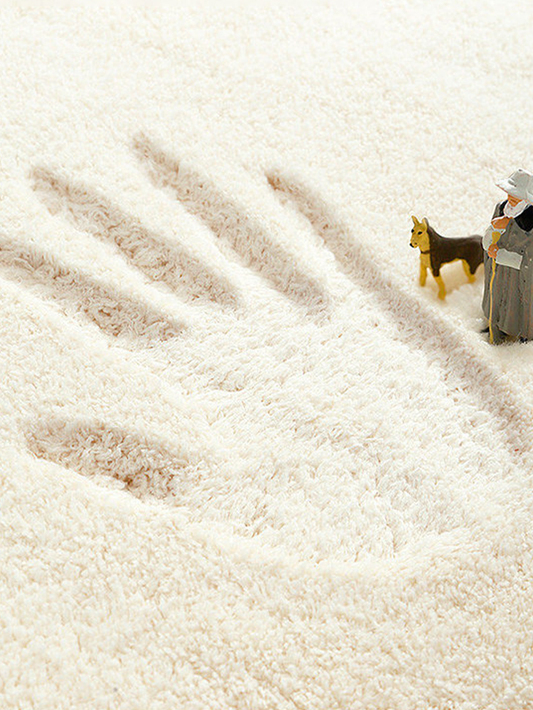 Luxury Floral Pink Accent Rugs Irregular Shape Non Slip