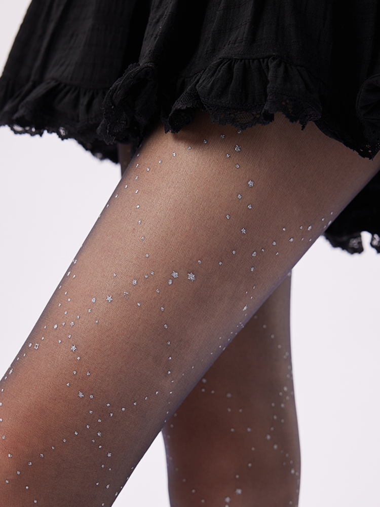 Bling Diamond Mesh Tights