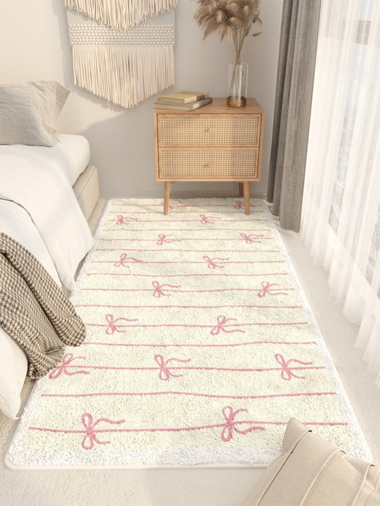 Cute Bow Thick Luxury Runner Rugs