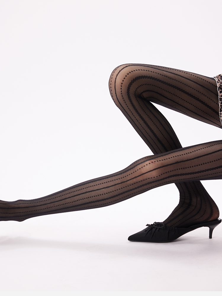 Sheer Polka Dot Tights