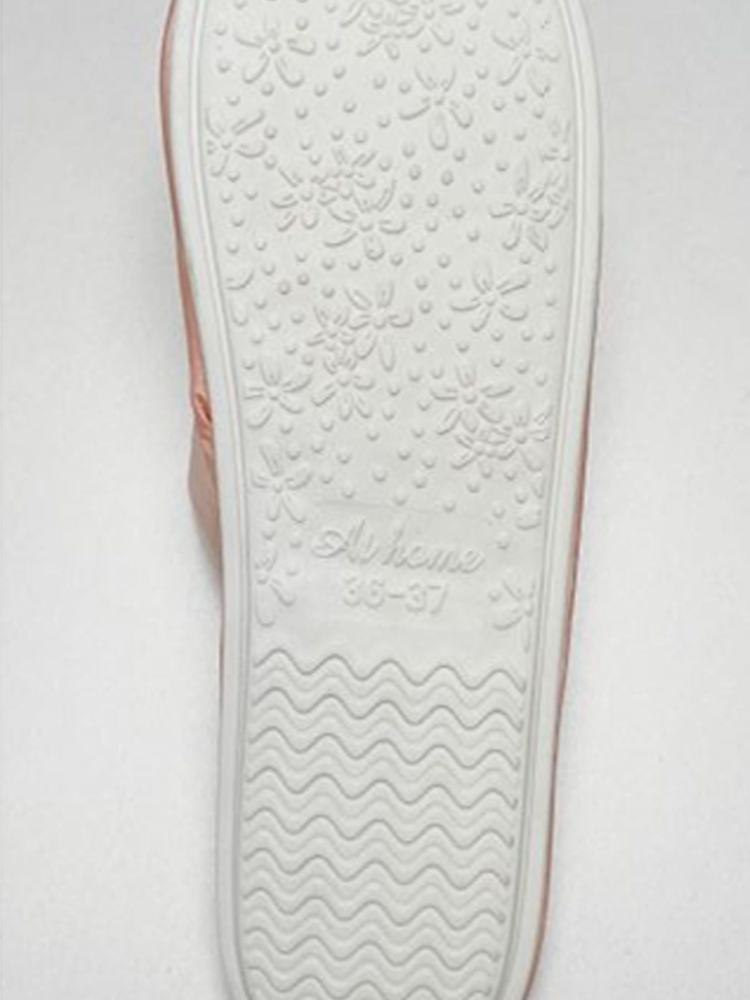 Luxury Rhinestone Bow Satin Closed-Toe House Slippers