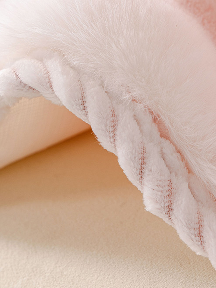 Winter Thickened Faux Rabbit Fur Sofa Cover Non Slip Non Shedding