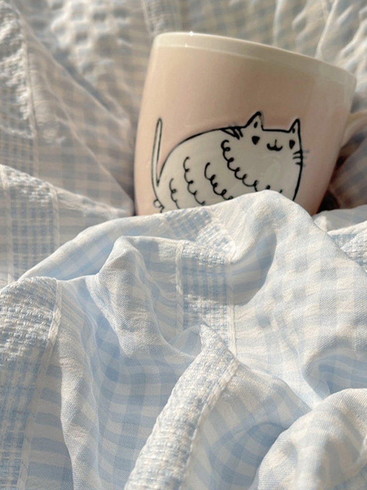 Ultra Soft Washed Cotton-Like Bedding Set Princess Lace Fitted Sheet