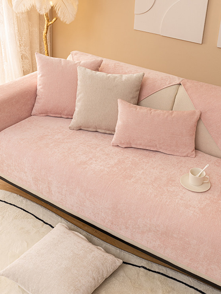 Non Slip Simple Cute Sofa Cover All Season
