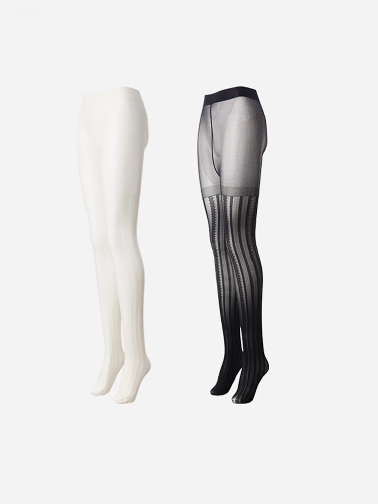 Nude Effect Lace Tights