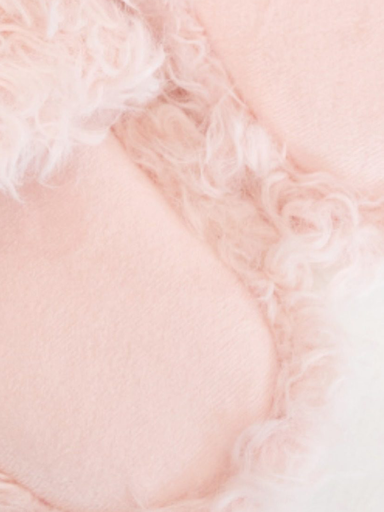 Cute Bear Faux Shearling House Slippers