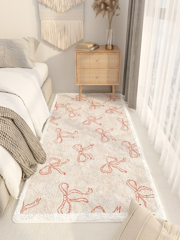 Cute Bow Thick Luxury Runner Rugs