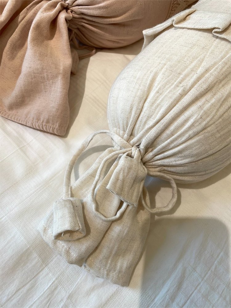 French Vintage Cotton Linen Blend Removable Throw Pillow