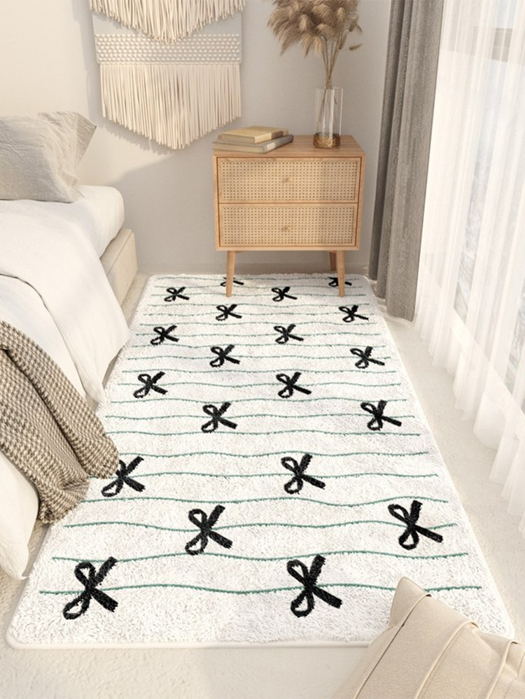 Cute Bow Thick Luxury Runner Rugs