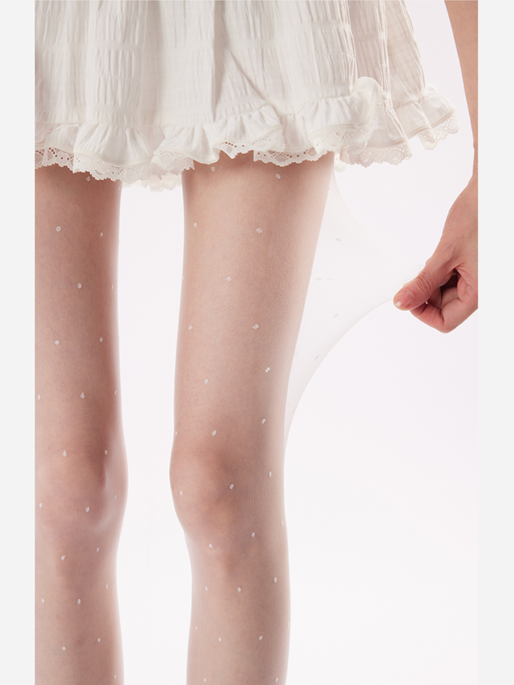 Sheer Polka Dot Tights