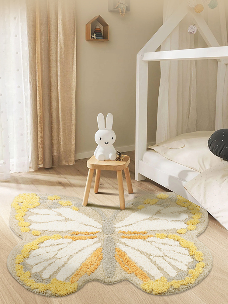 Irregular Machine Washable Accent Rugs for Bedroom Kids Room