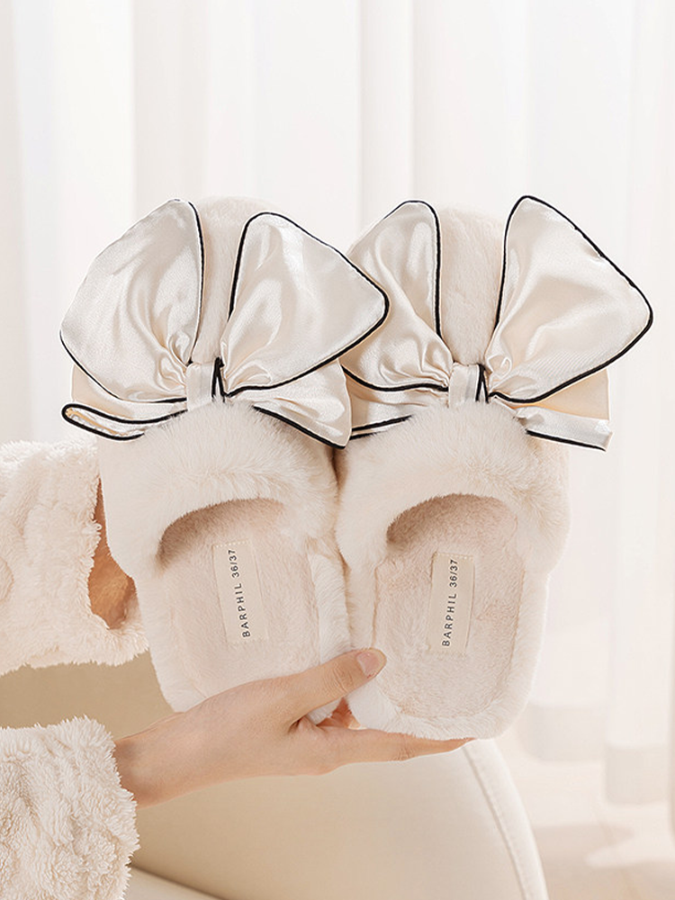 Thick Sole Fuzzy House Slippers Fall Winter Indoor