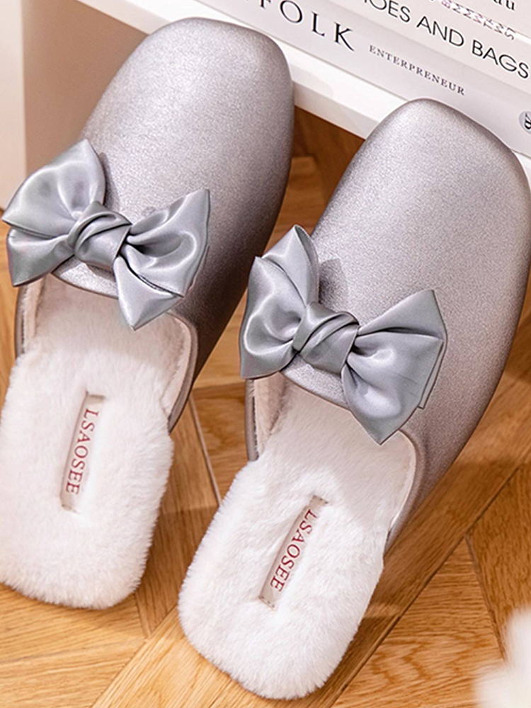 Cotton Plush House Slippers Winter Indoor Non Slip Warm