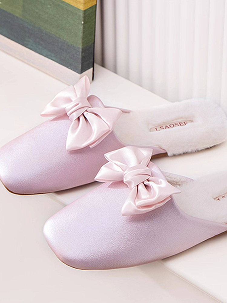 Cotton Plush House Slippers Winter Indoor Non Slip Warm