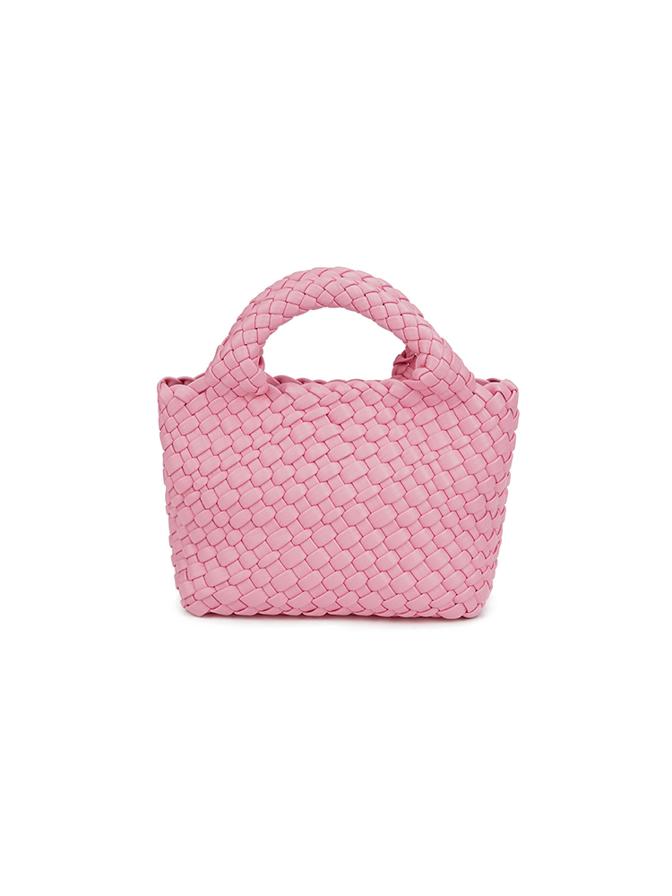 Leather Woven Bucket Bag