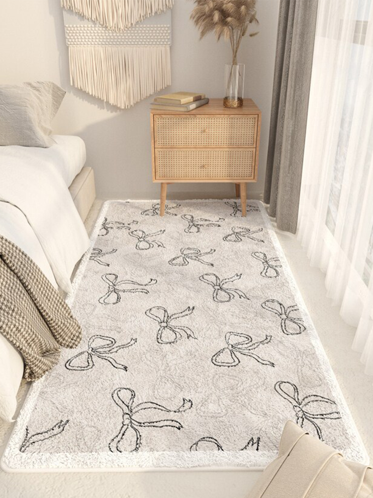 Cute Bow Thick Luxury Runner Rugs