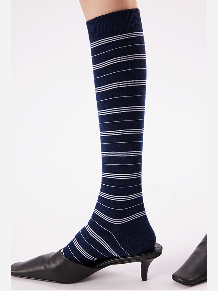 Striped Slim Leg Socks
