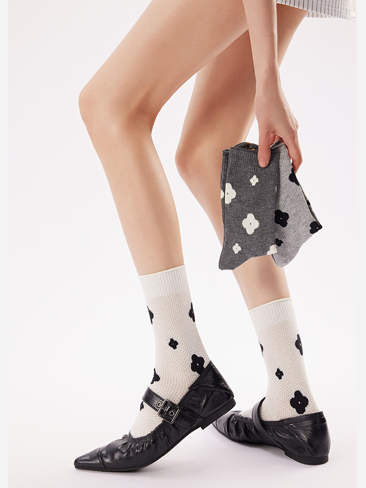 Floral Mesh Ruffle Socks Balletcore Summer Style
