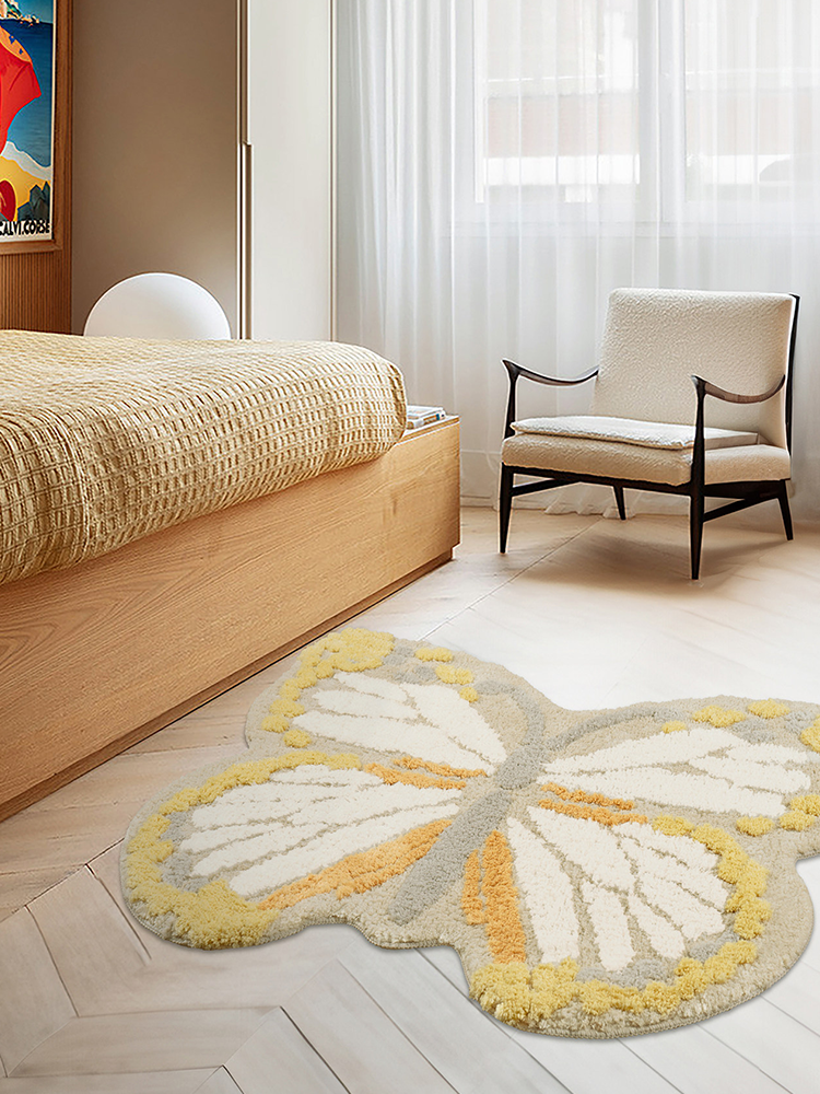 Irregular Machine Washable Accent Rugs for Bedroom Kids Room