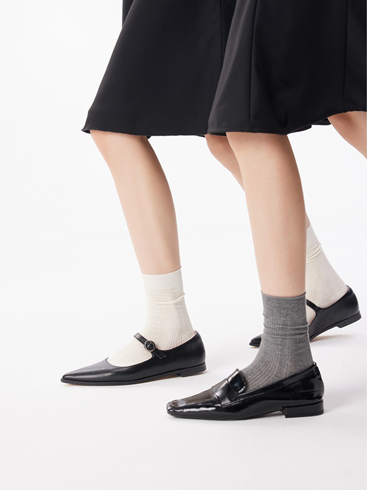 Relaxed Ballet Stack Crew Socks