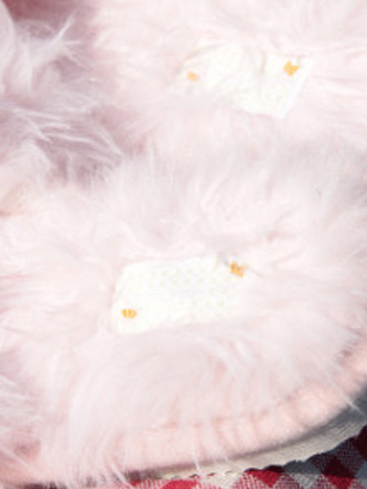 Cute Bow Plush House Slippers Fall Winter Indoor