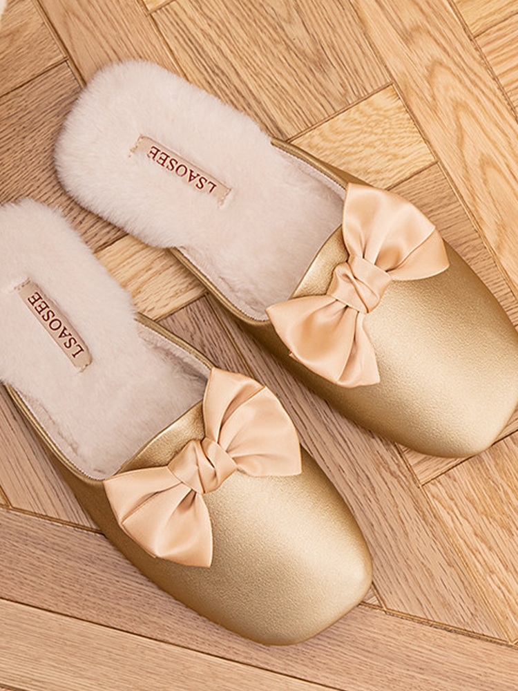 Cotton Plush House Slippers Winter Indoor Non Slip Warm