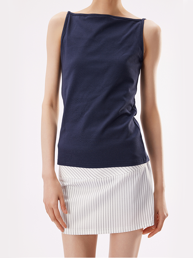 Reversible Spaghetti Strap Tank Top – Black & White