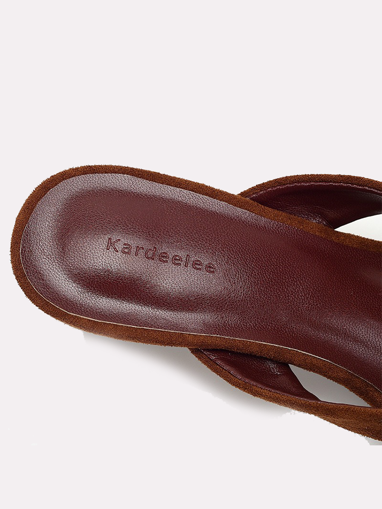 Women’s Mid-Heel Toe-Post Sandals – Casual Beach Slides