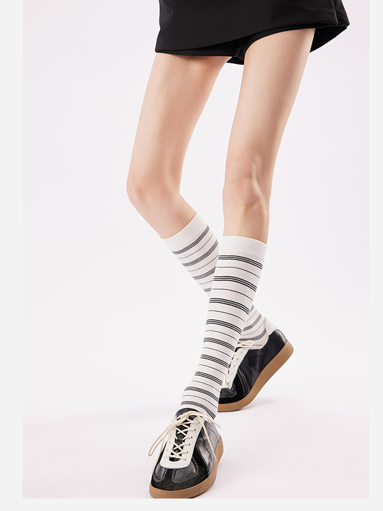 Striped Slim Leg Socks