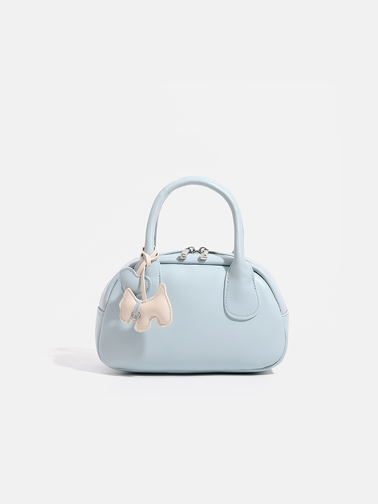 Leather Boston Baguette Bag