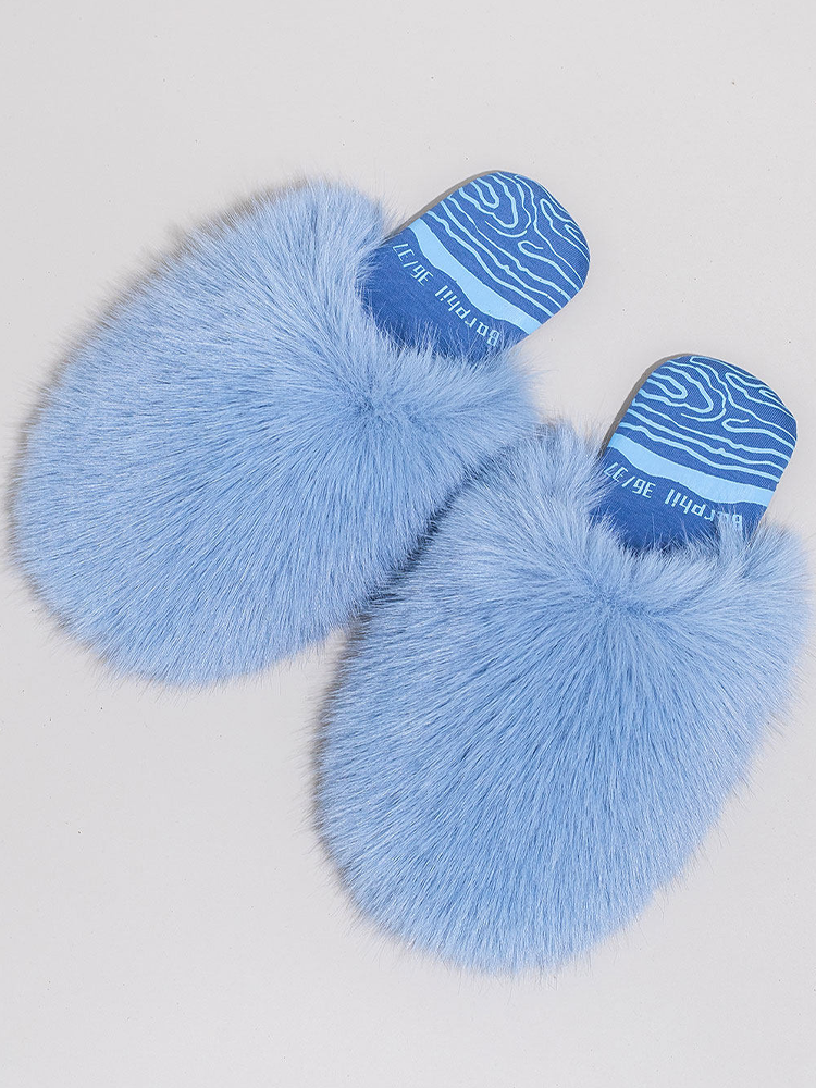 Winter Plush Non Slip Soft Sole Closed-Toe House Slippers