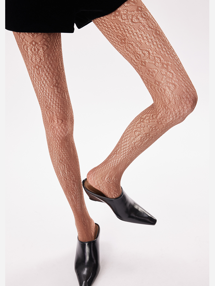 Y2K Floral Mesh Tights