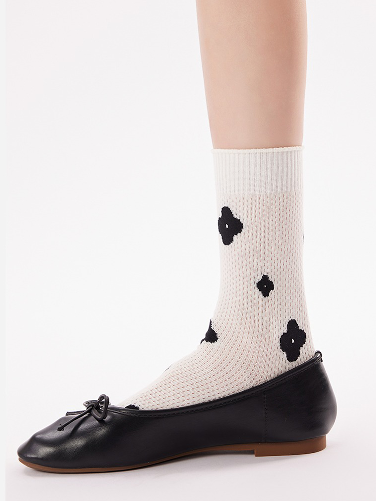 Floral Mesh Ruffle Socks Balletcore Summer Style