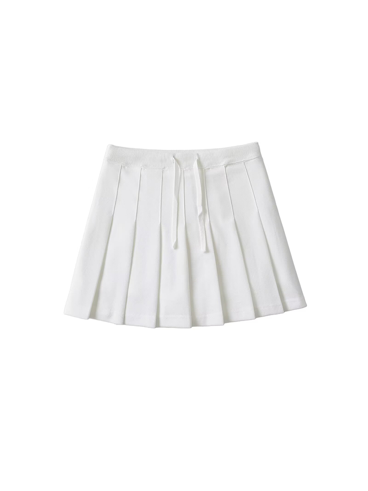 Tennis Pleated Skirt & Sleeveless Polo Top Set