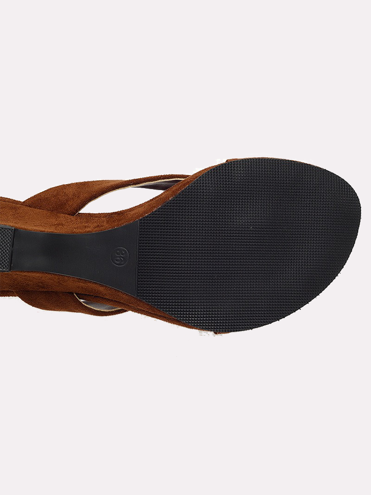 Women’s Mid-Heel Toe-Post Sandals – Casual Beach Slides